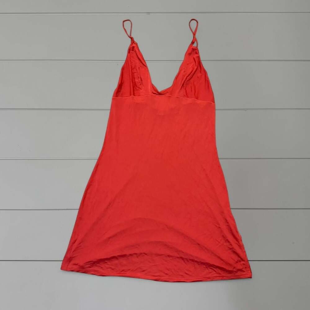 Victoria's Secret Red Orange Slip Dress, Lingerie Mini, Size S